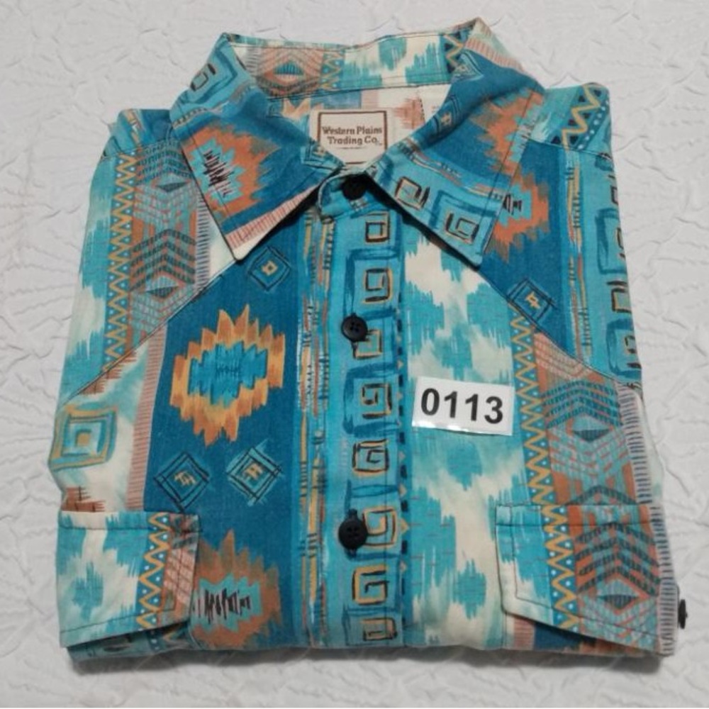 Vintage Western Plains Aztec shirt